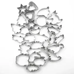 Relaxdays Ausstechformen 36er Set Silber