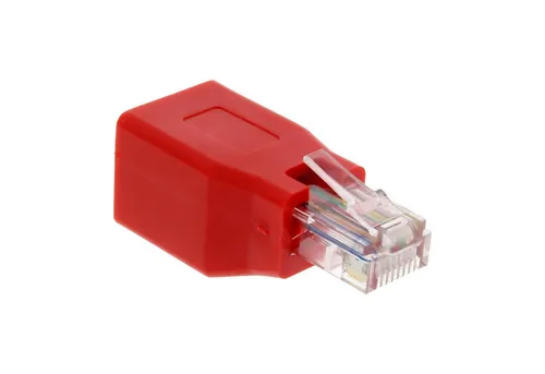 InLine 69994K Crossover Adapter - RJ45 Buchse Stecker, ungeschirmt und ideal für CAT 5 Netzwerke