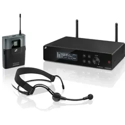 Sennheiser XSW 2-ME3 E-Band Headset - Mikrofone mit True-Diversity UHF Wireless System, ideal für professionelle Anwendungen, inklusive ME3-II Kondensator-Headset-Mikrofon und vielseitigen Anschlussmöglichkeiten.