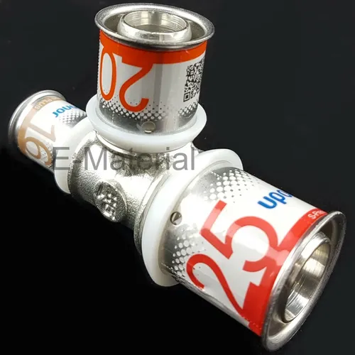 Uponor T-Stück, Abzweig 25x20x16 S-Press PLUS f. Trinkwasser und Heizung 1070575