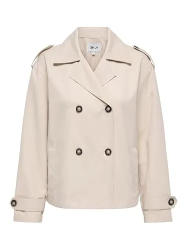 ONLY Winterjacke Weiß L (40) - Stylische Winterjacke in Weiß, ideal für kalte Tage. Hergestellt aus 100% Polyester, pflegeleicht und bequem. Perfekt für einen modischen Auftritt.