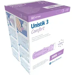 Unistik 3 Comfort 1,8 mm Eindr.Tiefe Stechhilfe 100 St