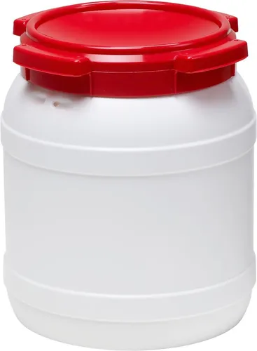 15,4 Liter Fass aus HDPE Kunststoff mit breiter Öffnung