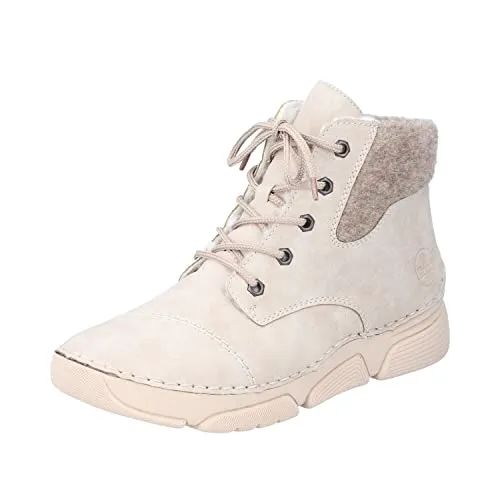 Rieker Damen Stiefeletten 45900 - Wanderschuhe mit leichter, schockabsorbierender Sohle – ideal für komfortable Spaziergänge und längere Wanderungen.