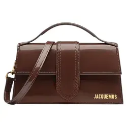 JACQUEMUS Umhängetasche braun – Stilvoll und Praktisch - Elegante Umhängetasche aus hochwertigem Leder und Baumwolle, ideal für den täglichen Gebrauch. Kompakte Maße von 23,5 x 13 cm für alles Wichtige.