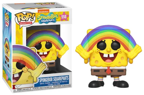 Funko Pop! Vinyl: Spongebob Squarepants (Rainbow) - 9,5 cm Sammelfigur, langlebig und ideales Geschenk für Spongebob-Fans