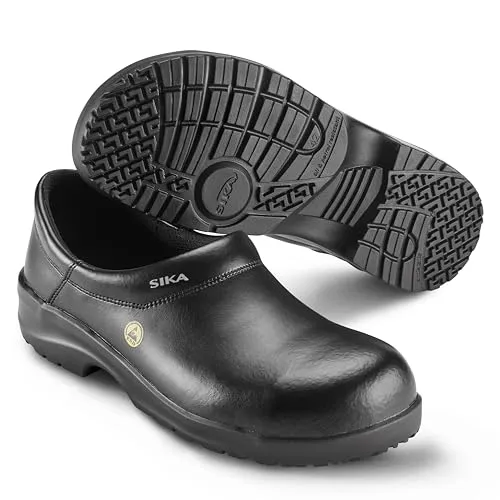 Fusion ESD Clog S2 - Sicherheit und Komfort für Profis - Clogs für Herren mit Zehenschutzkappe, ideal für Pharma, Lebensmittelindustrie und Gastronomie. Atmungsaktive, antibakterielle Einlegesohle, waschbar bei 30 °C.