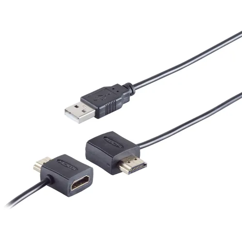 HDMI Strom Einspeiseweiche Strom-Einspeiseadapter USB auf HDMI Kabel