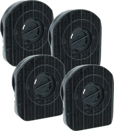 vhbw 4x Aktivkohlefilter kompatibel mit Hotpoint HL70X, HL60X, HE92X, HE92BX, HE72X, HE62X, HE62W, HE62K, HCL90, HCL60, HL90X Dunstabzugshaube