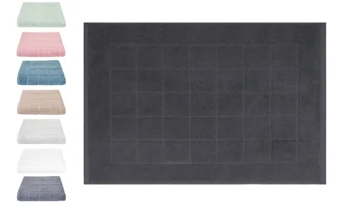 Betz Badematte Badvorleger Berlin Größe 50x70 cm Qualität 650 g/m², beidseitig nutzbar, Baumwolle, maschinenwäsche