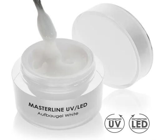 Masterline UV/LED Aufbaugel White 30ml, Buildergel, Aufbaugel Super Strong