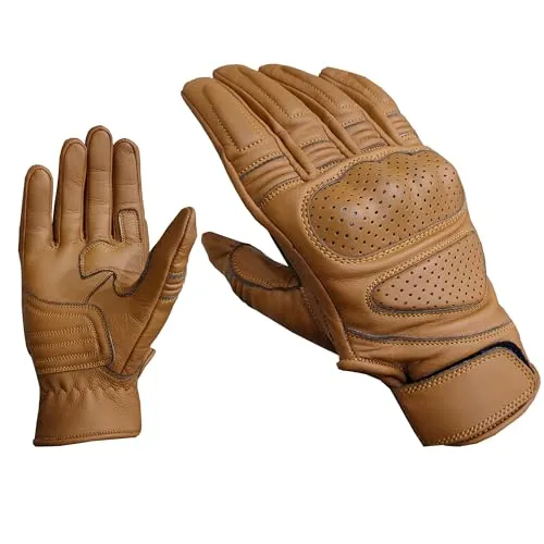 PROANTI Motorradhandschuhe Tour Leder braun - XL - Hochwertige Motorradhandschuhe aus strapazierfähigem Rindsleder in braun. Mit zusätzlichen Leder-Schichten für optimalen Grip und Komfort sowie einem Hart-Protektor für sicheren Knöchelschutz. Klettverschluss für perfekte Passform.