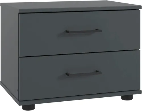 Wimex Nachtkommode Taiga, mit 2 Schubladen, 52cm breit in grau von Wimex