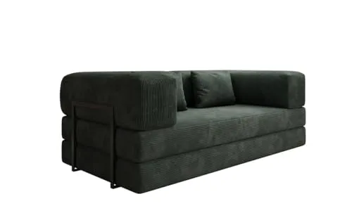 Luxusbetten24 Designer Sofa Lazy 3 Sitzer in grün von Luxusbetten24