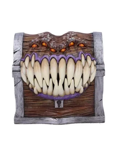 NEMESIS NOW DUNGEONS & DRAGONS MIMIC DICE BOX - Kreative Würfelbox - Figuren, Skulpturen & Statuen, einzigartige Mimic-Dice-Box für Dungeons & Dragons-Fans, ideal für das Aufbewahren deiner Würfel.
