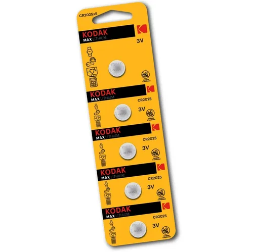Kodak CR2025 5er Blister DL2025 3V Lithium MHD 01/2029 von Kodak