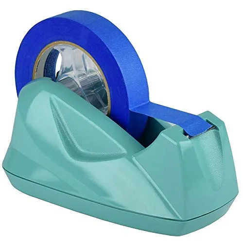 Acrimet Premium Desktop Klebebandabroller, Jumbo, Kunststoff, Rutschfeste Basis, (Hochbelastbar) (Grün Farbe)