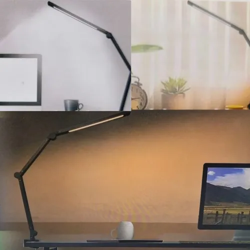 Schreibtischlampe LED Dimmbar /LED Desk Lamp mit Clip/ Augenschutz LED