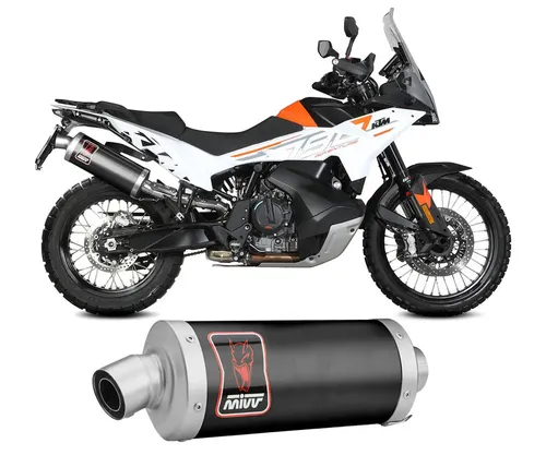 Auspuff Schalldaempfer MIVV DAKAR Schwarz Inox KTM 790 ADV / R 2021 2024