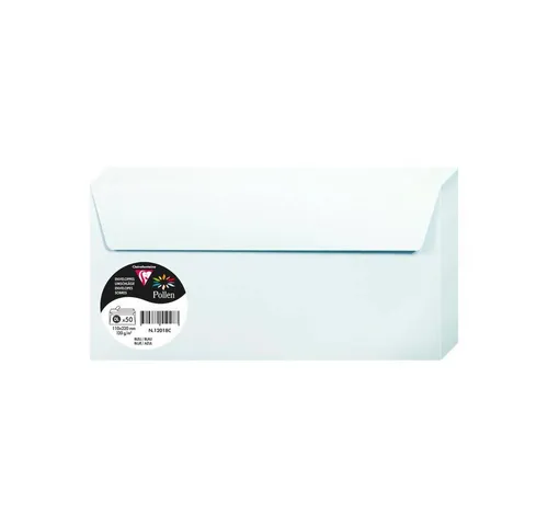 CLAIREFONTAINE Briefumschlag Clairefontaine Umschlag DL blau 120g per 50