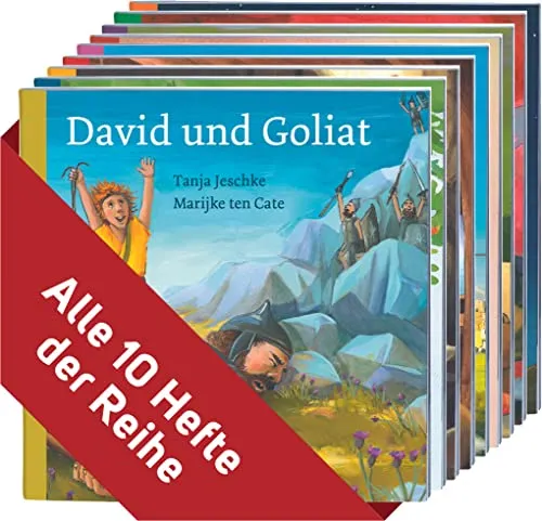 Geschichten aus der Bibel: Alle 10 Hefte der Reihe - Fesselnde Kinderbücher für spannende Leseabenteuer und lehrreiche Momente