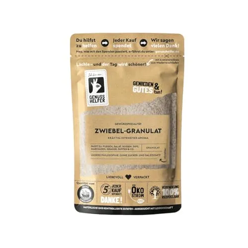 Bremer Gewürzhandel Zwiebelgranulat, gemahlene Zwiebeln zum Kochen, Zwiebelpulver, 3 x 100g