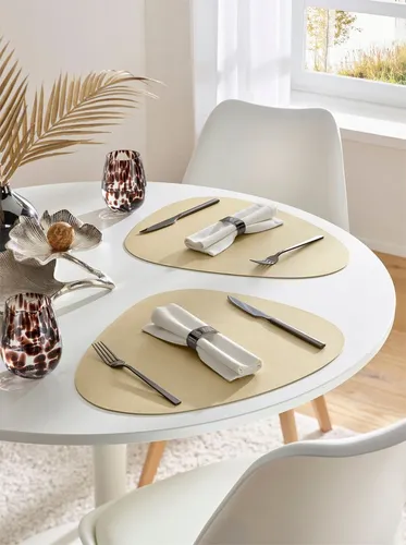 heine Tischdecke Platzsets (4-tlg) in gold von Heine