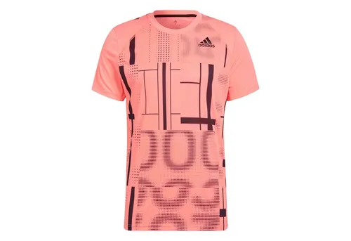 adidas Performance T-Shirt Club Graphic Tee acidrot Herren