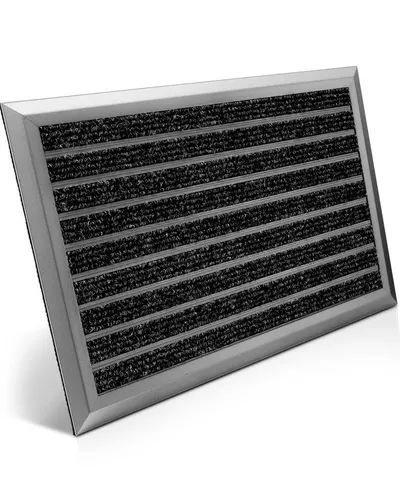 bomoe Fußmatte, Höhe: 1 mm, Bomoe AluGant Alu Fußmatte