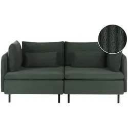 MODULSOFA 2-Sitzer Dunkelgrün Cord Egeris