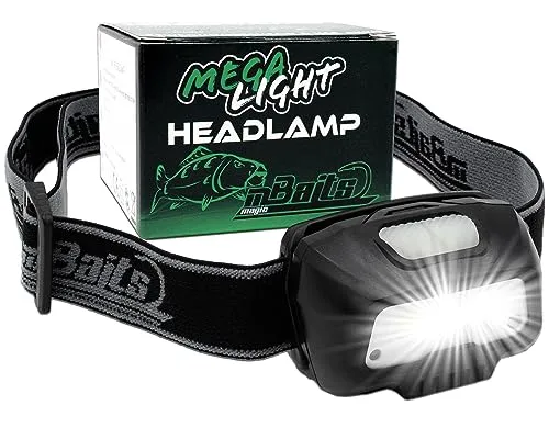 Angel-Berger Magic Baits Mega Light Head Lamp Kopflampe mit Bewegungssensor USB Akku Sensor LED Stirnlampe
