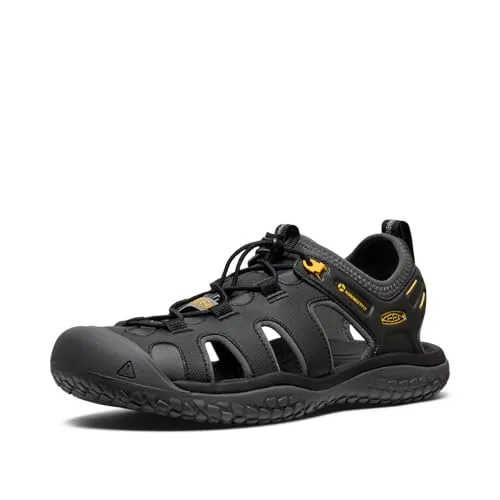 KEEN Herren Trekkingsandale SOLR SANDAL M-BLACK/GOLD in gold von KEEN