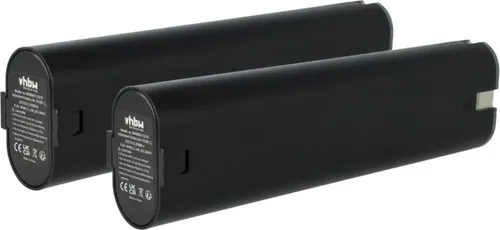 vhbw 2x Akku kompatibel mit Makita DA391DW, DA391DWB, DA391D, DA391DRA, ML902 Flashlight, DA391DWD, ML900 Flashlight Werkzeug (2100 mAh, NiMH, 9,6 V)