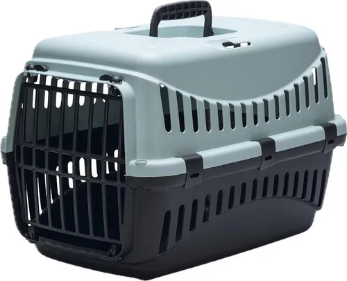 Designed by Lotte Transportbox Gipsy Eco für Hunde hellblau-schwarz
