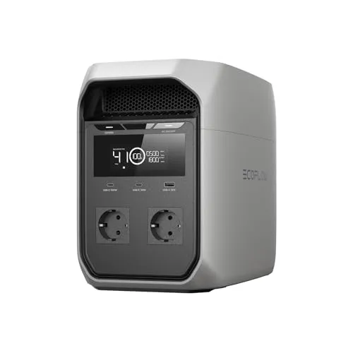 EF ECOFLOW DELTA 3 Classic Tragbare Powerstation 1 024Wh - Die EF ECOFLOW DELTA 3 Classic ist eine leistungsstarke tragbare Powerstation mit 1 024 Wh und 1 800 W Dauerleistung. Ideal für Camping und Notstromversorgung, sorgt sie für eine zuverlässige Stromquelle überall.