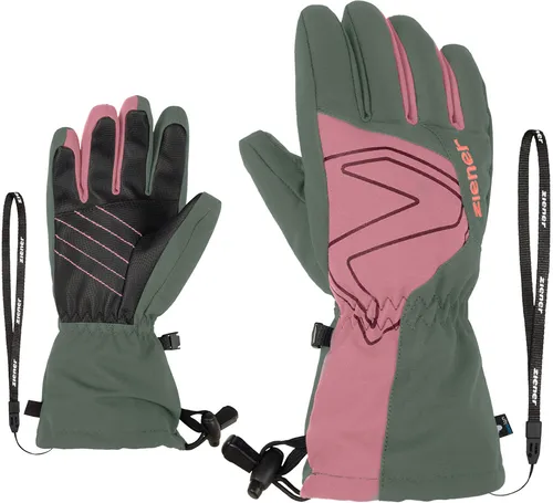 Ziener Alpine Junior Kinder Ski Handschuhe LAVAL AS in grün von ZIENER