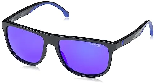 Carrera Unisex 8059/s Sonnenbrille, D51/Z0 Black Blue, 58 - Sonnenbrillen für Damen, stylisches Design mit UV-Schutz und schützendem Etui inklusive.