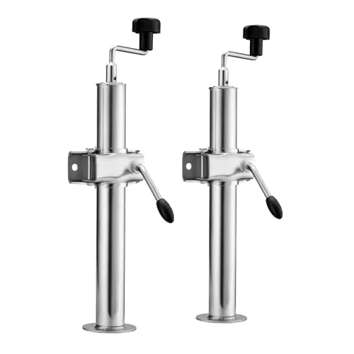 XPOtool Anhängerstütze 2 Stück – Höhenverstellbar 510-760 mm, 2000 kg Traglast