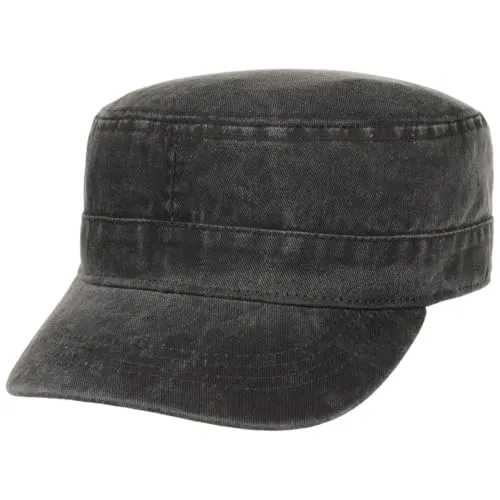 Lipodo Washed Cotton Army Cap – Trendige Baumwollkappe für Damen und Herren - Lässige Baumwollkappe im Denim-Look mit integriertem Sonnenschutz. Ideal für warme Tage, flexibel anpassbar und pflegeleicht – perfekt für den Alltag.