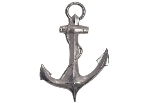 WOHNLING Deko Anker 70 cm Silber - Maritime Wanddekoration aus hochwertigem Aluminium, handgefertigt und rostfrei – ideal für Innen- und Außenbereiche. Ein einzigartiges Dekoobjekt für ein stilvolles Ambiente.