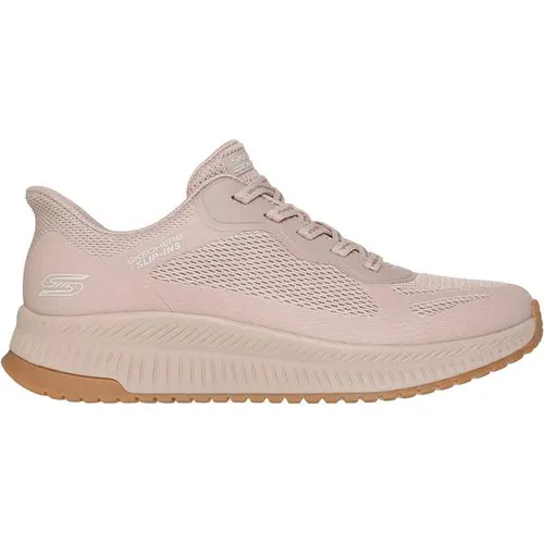 Skechers Slip-Ins Bobs Squad 4 Staple Look Damen Sneaker in pink von Skechers