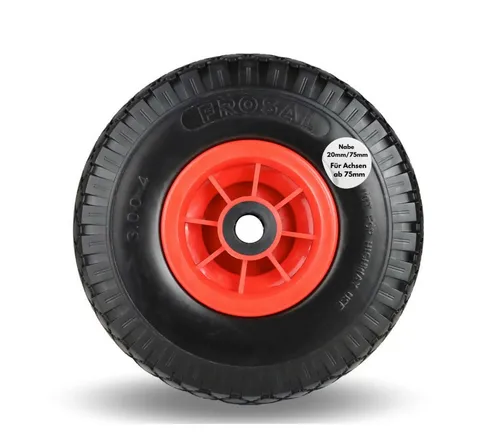 Frosal Ersatzrad FROSAL Ersatzrad - PU Rad Nabe 20mm/75mm pannensicher (1 St)