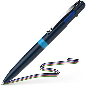 Schneider Vierfarbkugelschreiber Take 4, Schreibfarben rot, grün, blau, schwarz, Kunststoff