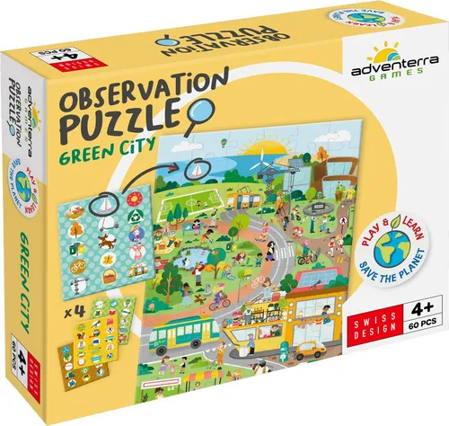 Adventerra Games Lernspiel Beobachtungspuzzle Green City nachhaltig