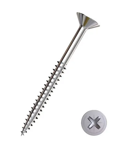 Connex Universalschrauben 6.0 x 100 mm PZ 3 Senkkopf - 60 Stk. - Spanplattenschrauben & Holzbauschrauben, ideal für vielseitige Anwendungen dank robustem Senkkopf und hoher Festigkeit.