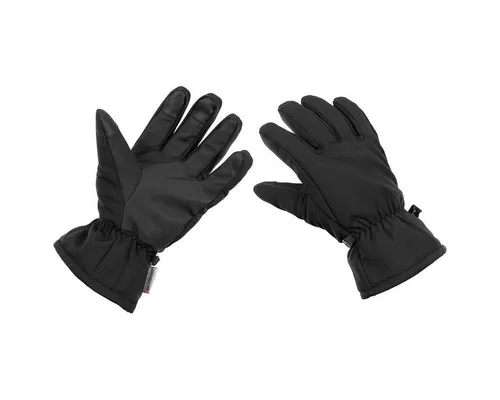 MFH Multisporthandschuhe Fingerhandschuhe, Soft Shell, schwarz, 3M┘ Thinsulate┘ - XXL