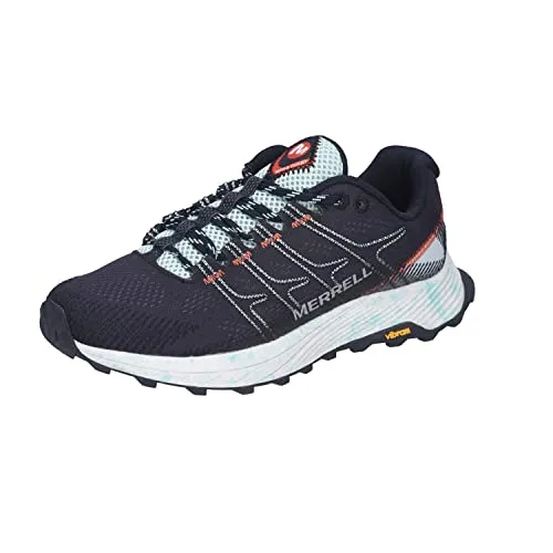 Merrell Moab Flight Damen Wanderschuh – Leichter Trailrunner für Outdoor-Abenteuer - Wanderschuhe mit 70 % recyceltem Obermaterial und Vibram® EcoDura-Sohle. Ideal für lange Trails, bieten sie Dämpfung und Schutz unter allen Bedingungen.