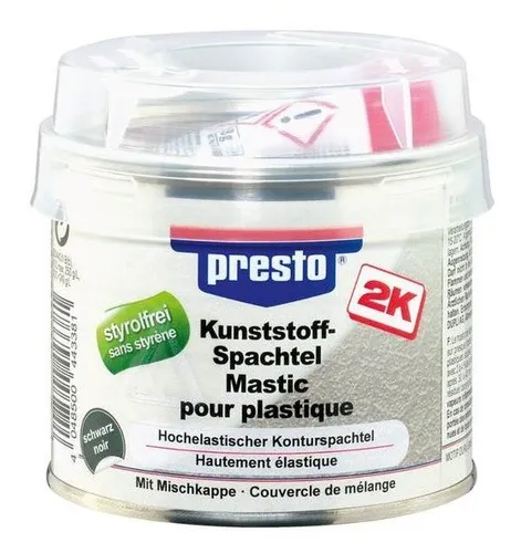 presto Kunststoffspachtel 250g schwarz Polyesterspachtel Kunststoffspachtel