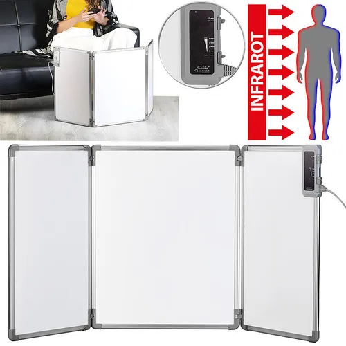 Faltbares Fern-Infrarot-Heizpanel mit Alu-Rahmen; bis 80 °C; 315 Watt
