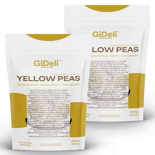 GiDeli Gelbe Erbsen Getrocknete 2 x 1kg